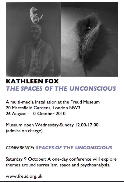 Preliminary flyer Freud Museum Kathy Fox
