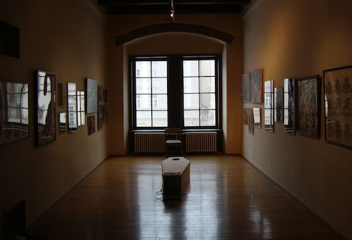 Singing Coffin at exhibition Prague 2012