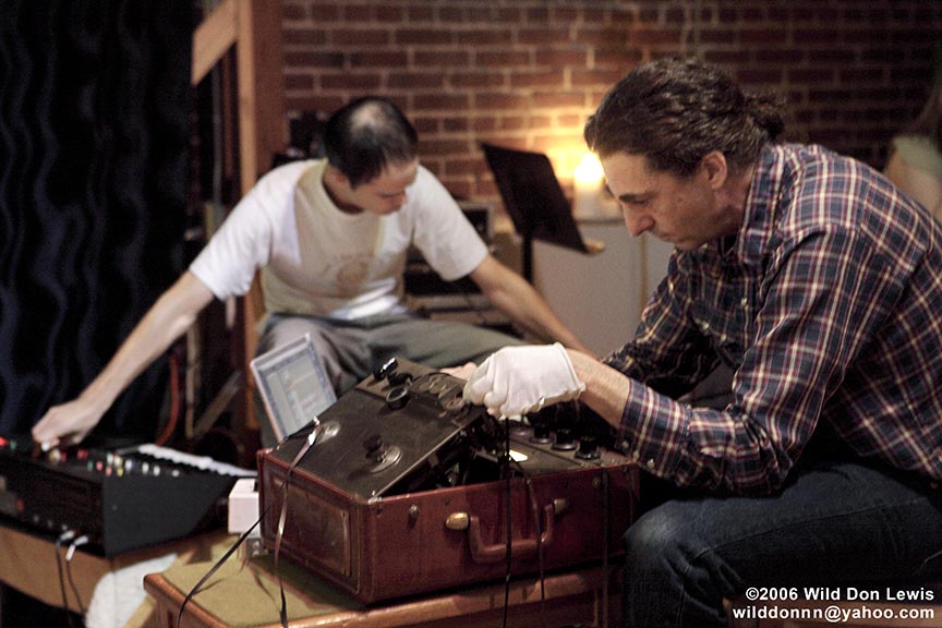 Mitchell Brown and Joseph Hammer at concert with Erotic Boulders 2006