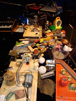 Johannes Bergmark's musical instrument setup January, 2009