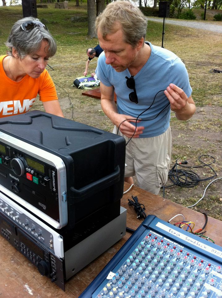 Mari Kretz and Johannes Bergmark at eam concert, Långholmen 2011, photo © by Per Åhlund