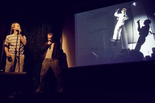 Johannes Bergmark and Luc Kerléo at the Pecha-kucha presentation in Göteborg 2010