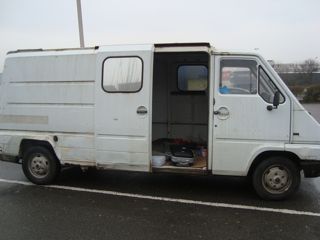 The van, side door